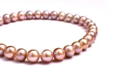 Natural Pink Freshwater Pearl Bracelet in 925 Sterling Silver Genuine Mauve Pearl Beaded Charm Bracelet for Women